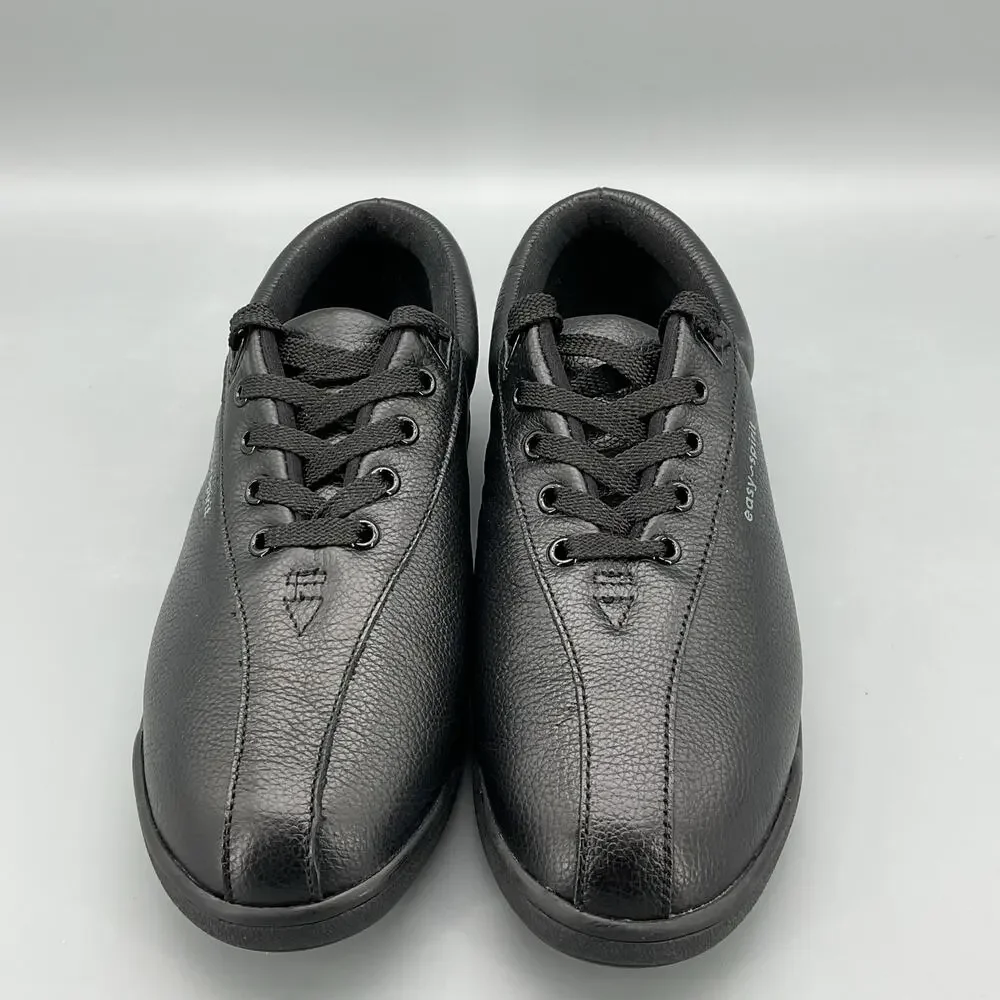Easy Spirit Women’s AP1 Leather Sneakers Black Size 8.5M